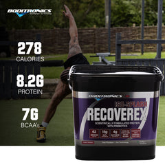 Boditronics Iso-Splash Recoverex 5kg tub 278 Calories 8.2g Protein 7g BCAAs