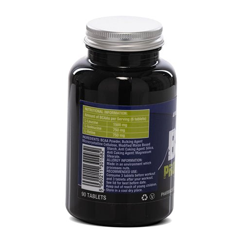 Boditronics BCAA Professional tub 90 Tablets Nutritional information and ingredients