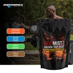 Boditronics Red Mist 375g Flavours Orange Passion Blue Razz Apple Burst Cola Fizz