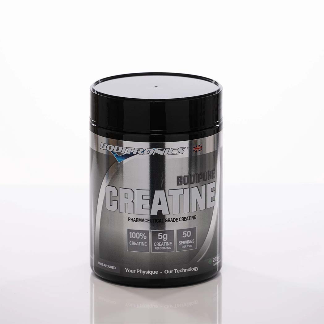 Bodipure Creatine 250g front of tub