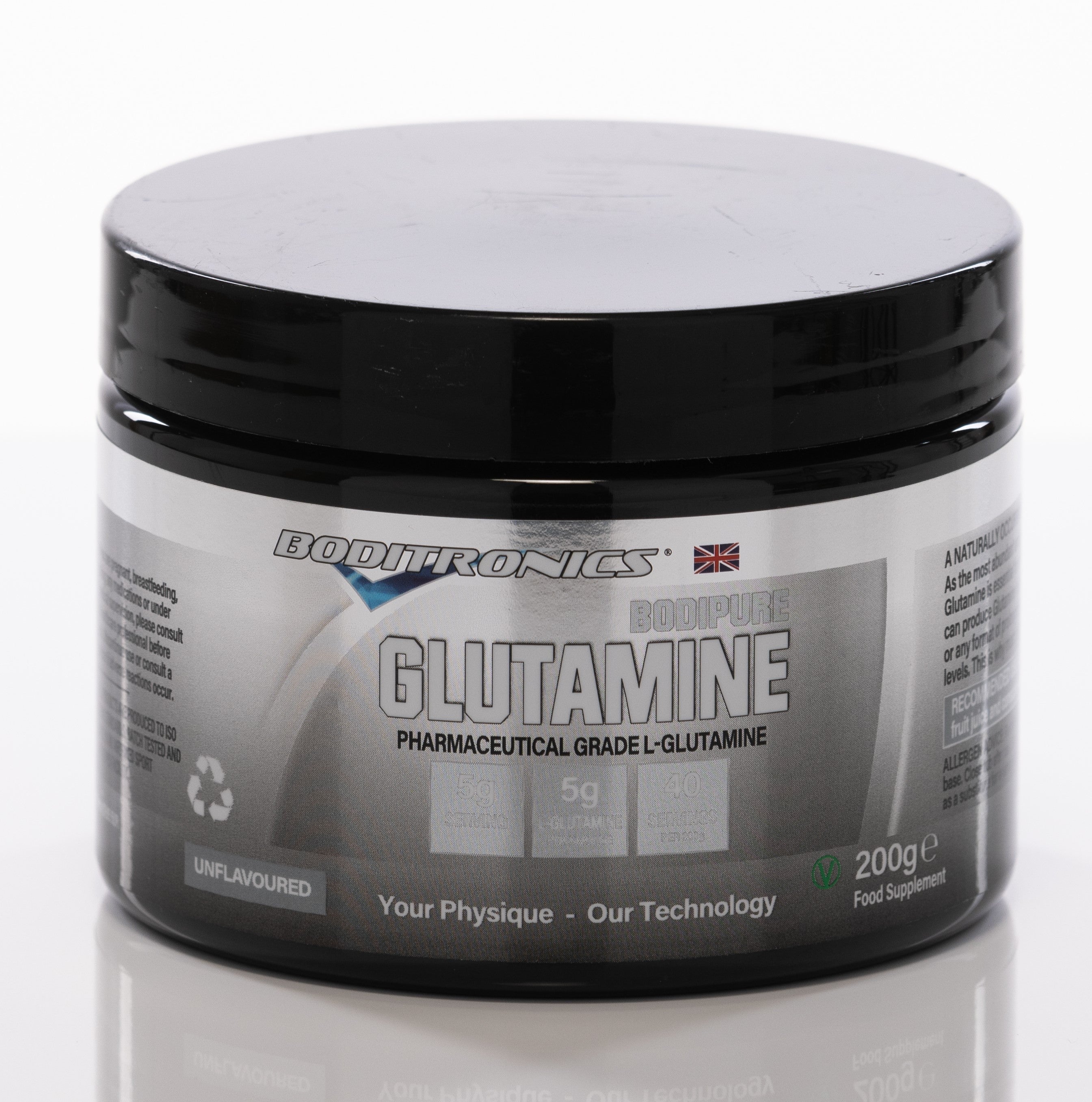Boditronics Glutamine 200g Tub