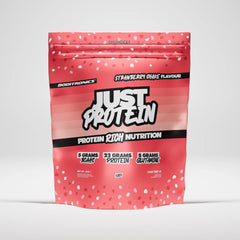 Boditronics Just Protein Strawberry Shake 2kg front of pouch