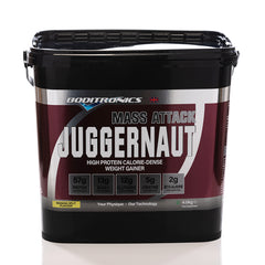 Boditronics Mass Attack Juggernaut 4kg Banana Split front of tub
