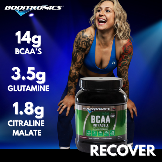 Boditronics BCAA Intracell 14G BCAAs 3.5g Glutamine 1.8g Citraline Malate Recover
