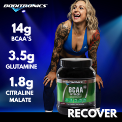 Boditronics BCAA Intracell 14G BCAAs 3.5g Glutamine 1.8g Citraline Malate Recover