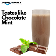 Chocolate mint and protein shake