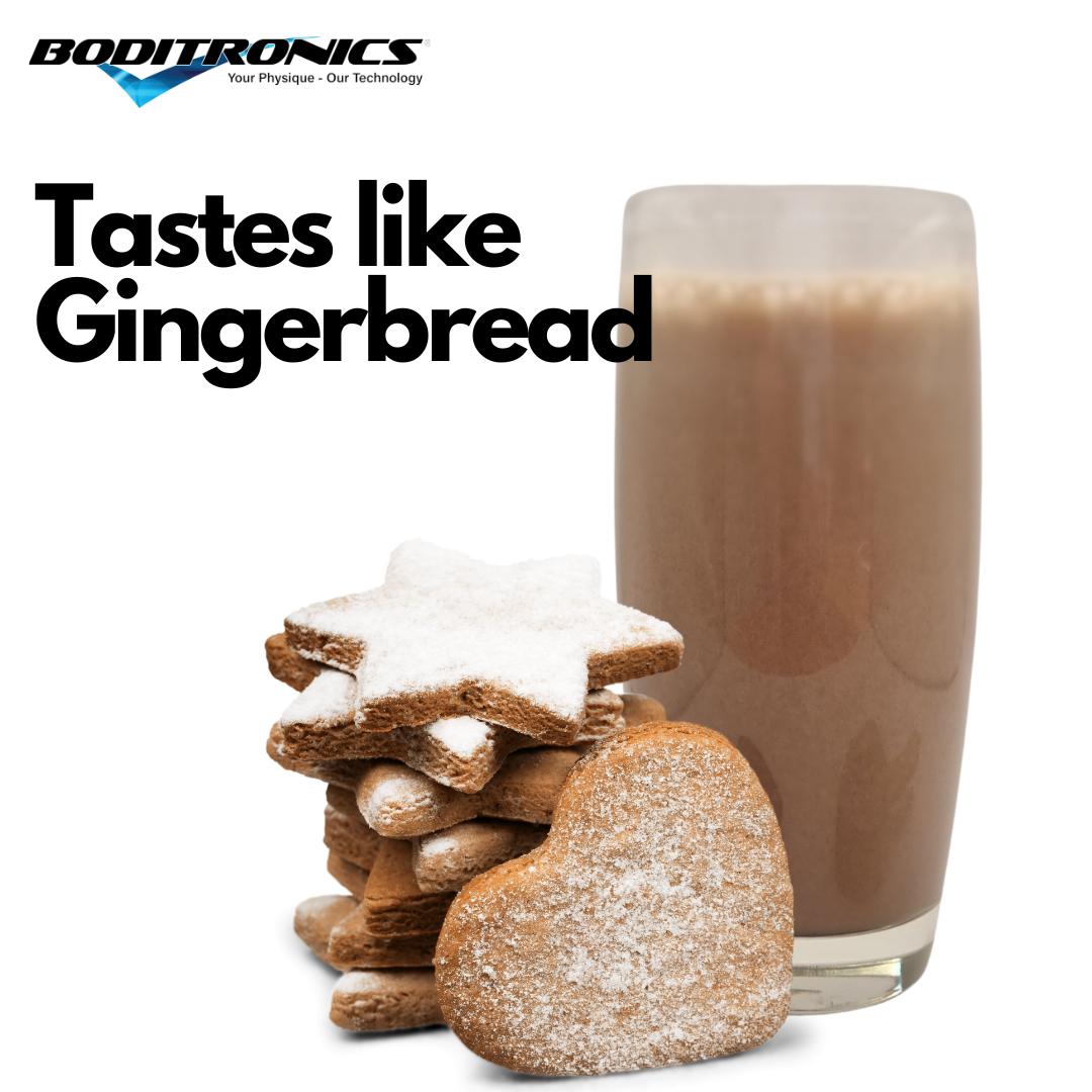 Gingerbread flavour protein shake