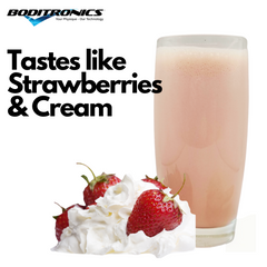 Strawberries and cream whey protein