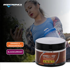 Boditronics Vitamin C 1000+ Flavours Orange and Passionfruit Blackcurrant