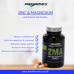ZMA - Zinc & Magnesium Complex - Potent Vitamin & Mineral Formula - 90 Capsules