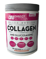 Direct Nutrition Collagen and Glucosamine supplement container on a white background