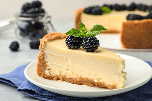 Baked Vanilla Protein Cheesecake
