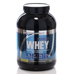 Boditronics Banana Split Flavour Express Whey tub front