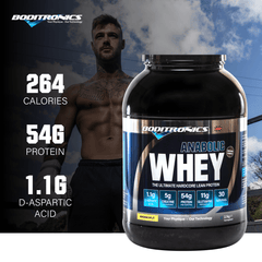 Boditronics Anabolic Whey Protein Powder Ingredients 264 Calories 54g Protein 1.1g D-Aspartic Acid