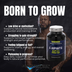 Bodipure - 750mg of 100% D-Aspartic Acid per Capsule - 80 Capsules