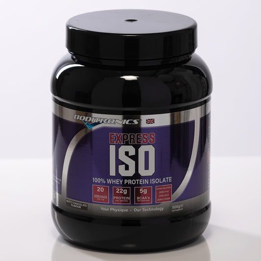 ISO Express 100% Whey Protein Isolate Powder - Flavoured - 500g & 1500g